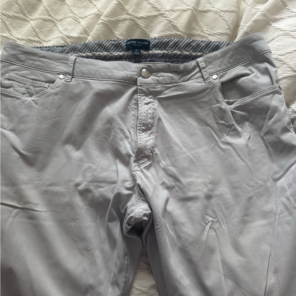 Peter Millar Light Gray Trousers